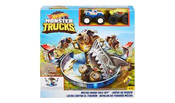 Hot Wheels® Monster Trucks Mecha Shark Face-Off Play Set