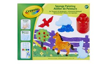 Crayola Sponge Painting