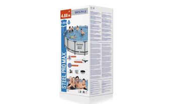 Steel Pro MAX™   16' x 48"/4.88m x 1.22m Pool Set