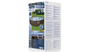 Power Steel™ Swim Vista Series™   16' x 48"/4.88m x 1.22m Pool Set